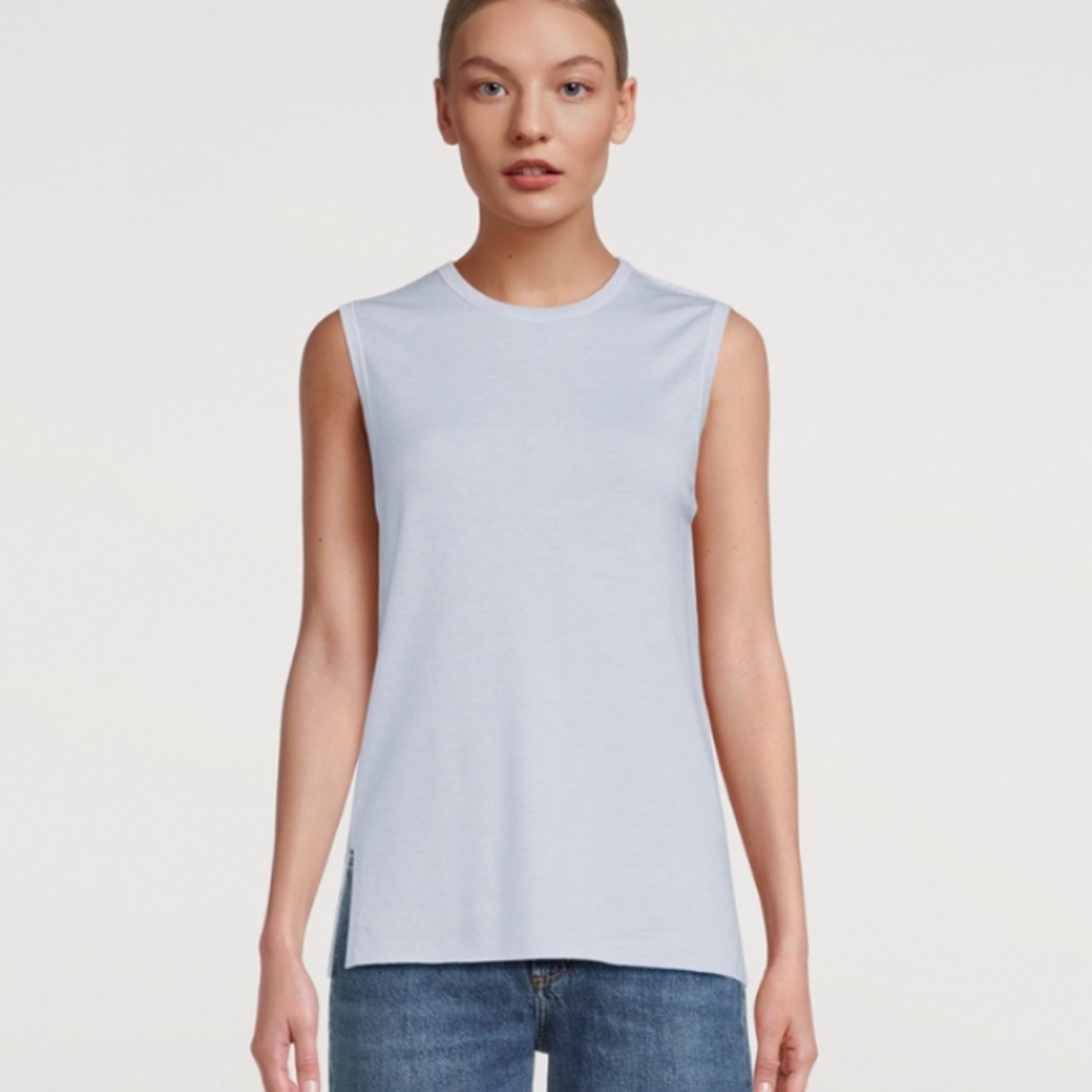 NWT Majestic Filatures Pale Blue Tank 3 M